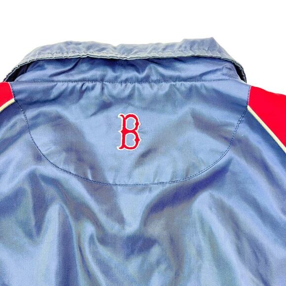 Vintage 90's Red Sox Zip Up Windbreaker Jacket Men's Size L - Picture 3 of 4